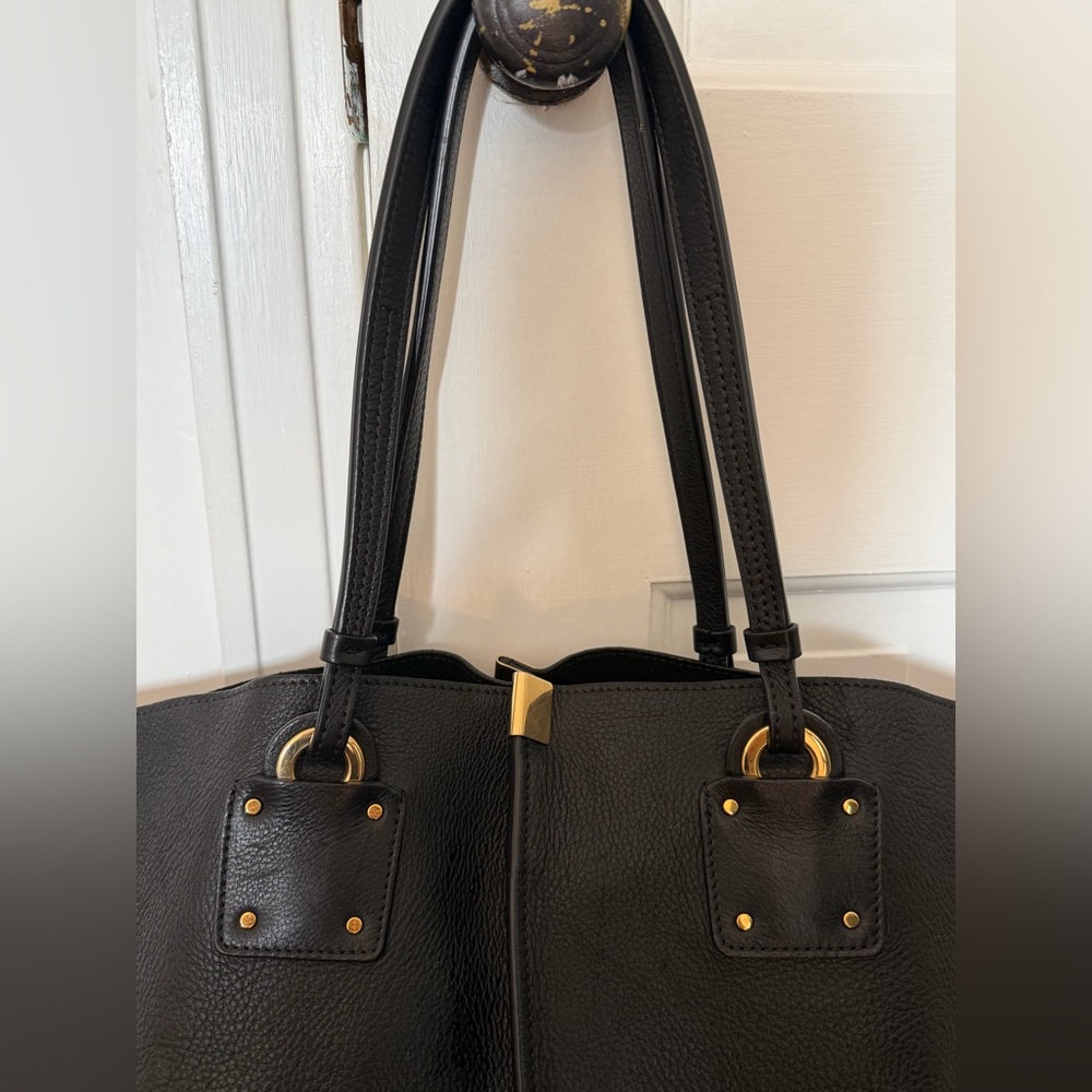 Chloe-Vick Leather Tote Bag - Black 1190 - Picture 5 of 16